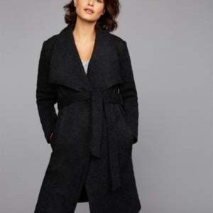 BB Dakota Maternity Wrap Sweater Jacket - Charcoal
